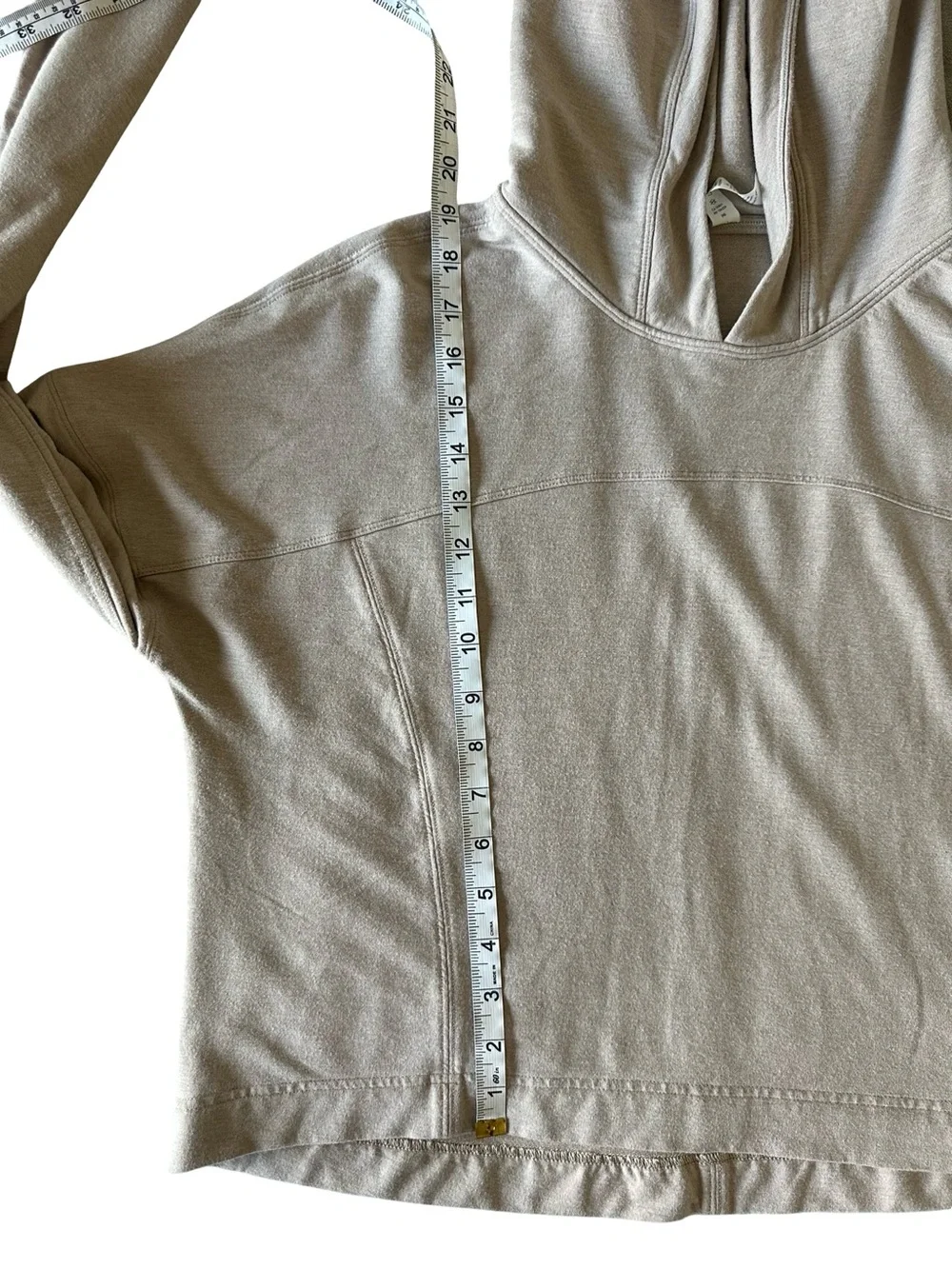 Lululemon Modal Hooded Pullover Taupe Size 12